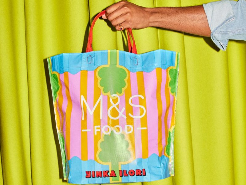M&S x Yinka Ilori carrier bag