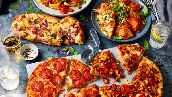 M&S Dine In pizza meal