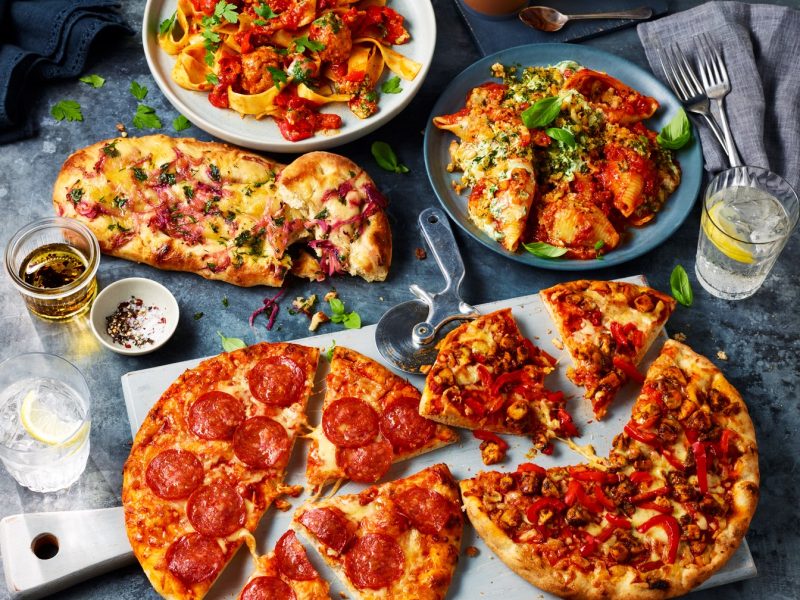 M&S Dine In pizza meal