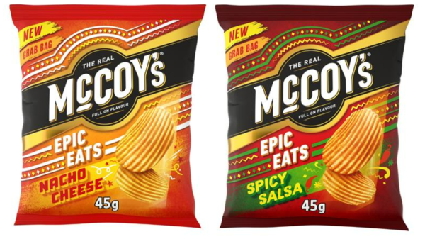 McCoy’s has launched a new range of crisps named Epic Eats, targeted at younger consumers.