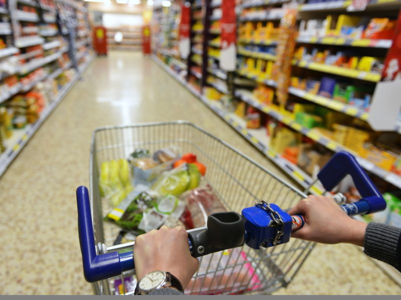 Tesco supermarket shopping
