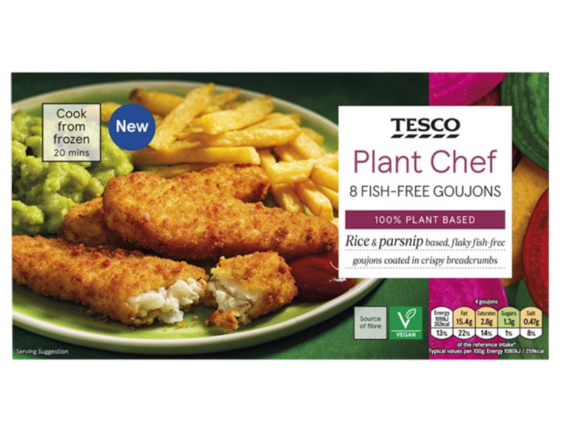 Tesco vegan frozen range