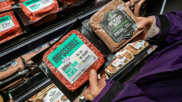 Meat-free aisle supermarket
