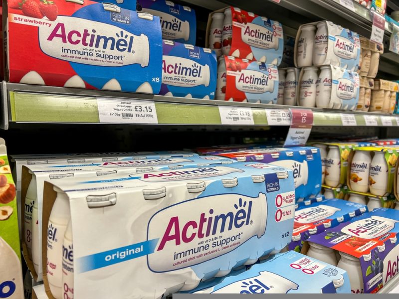 Actimel in supermarket