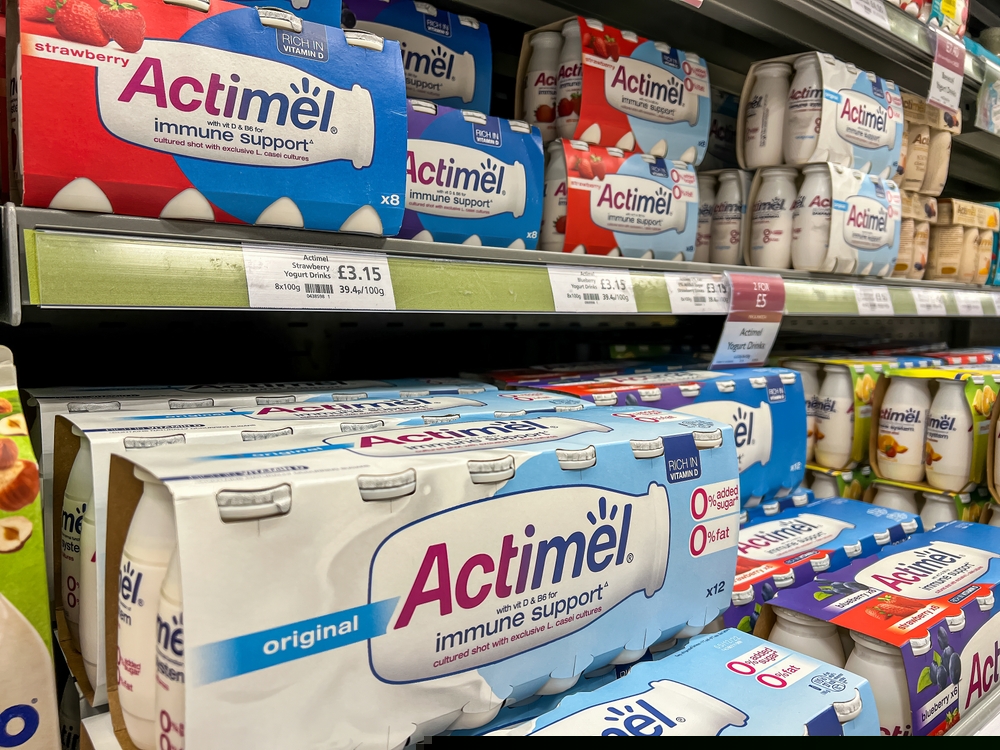 Actimel in supermarket