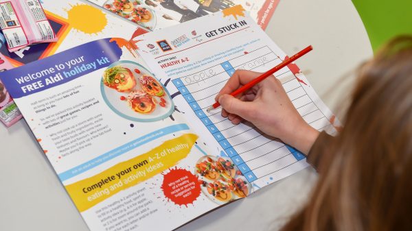 Aldi has donated 10,000 activity books to UK charities to help keep children entertained during February half-term.
