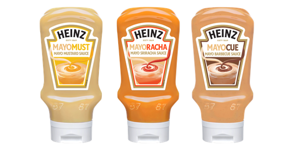 Heinz is launching a trio of new products, combining its signature mayonnasie with mustard, sriracha and BBQ sauce.