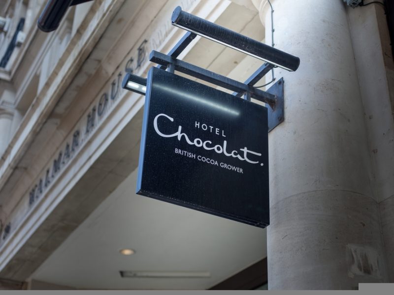 Hotel Chocolat sign