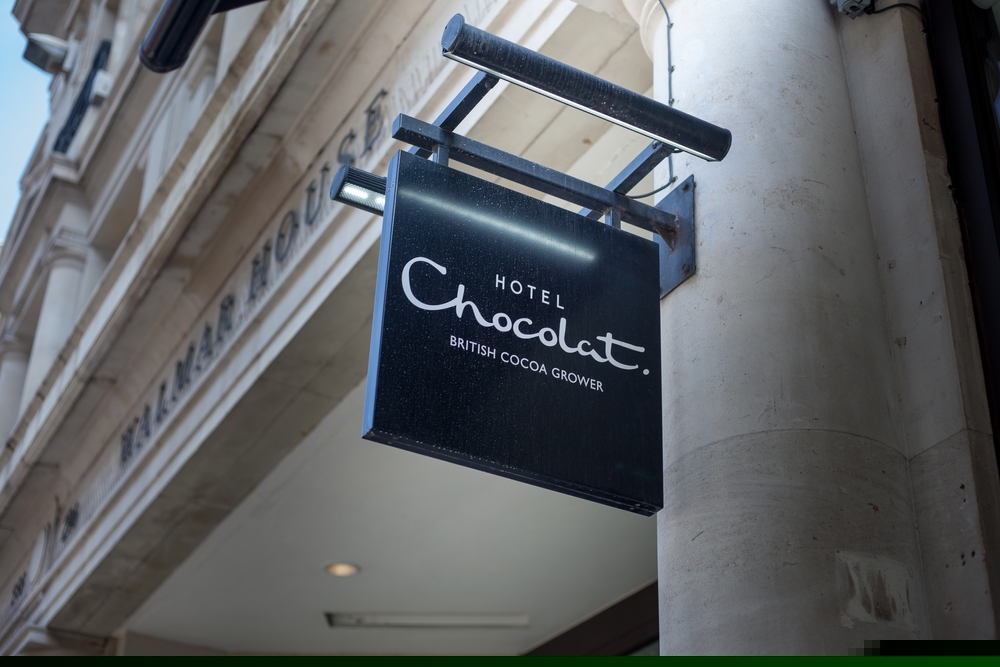 Hotel Chocolat sign