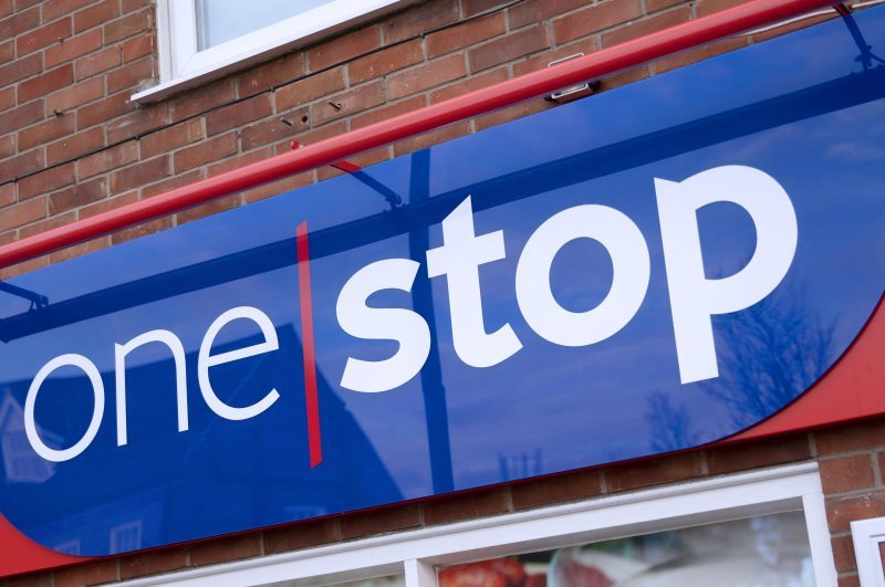 One Stop store sign