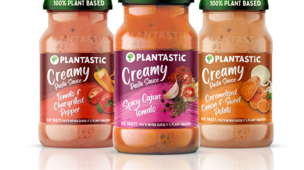 Premier Foods is expanding its plant-based offering with three new Plantastic pasta sauces.