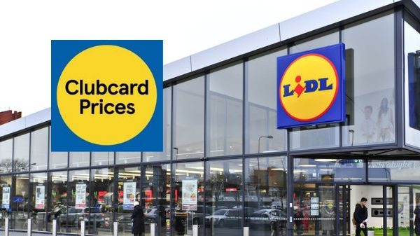 Tesco and Lidl logo's