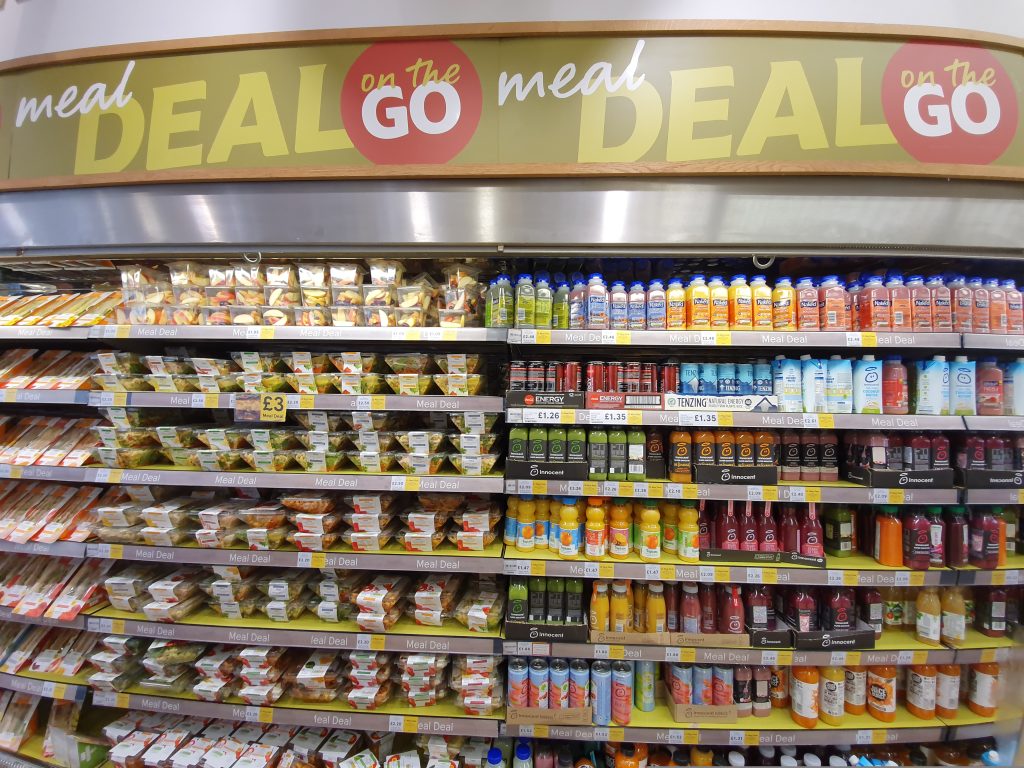 Tesco meal deals aisle