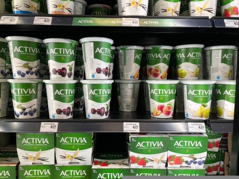 Danone Activia in supermarket