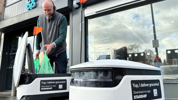 The Co-op is rolling out autonomous grocery delivery robots across Greater Manchester today through its partnership with Starship Technologies and Trafford Council.