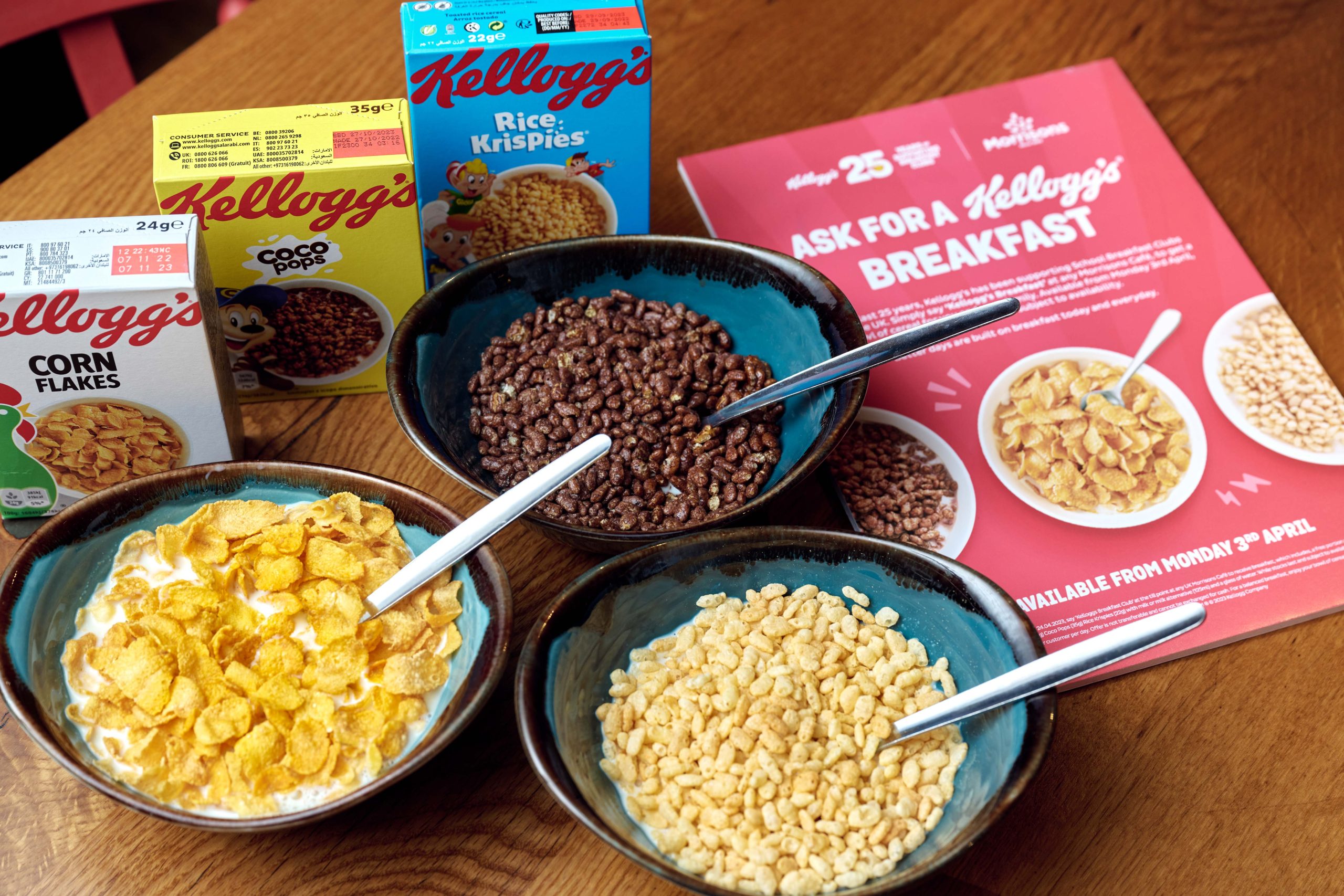 Morrisons has partnered with Kellogg’s this Easter to launch a breakfast club where each member of the family can request a free bowl of cereal each.