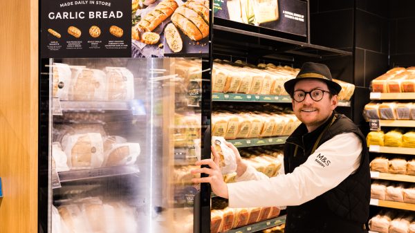 M&S is expanding its frozen garlic bread food waste initiative, where it repurposes unsold bakery loaves, to an additional 125 stores this April.
