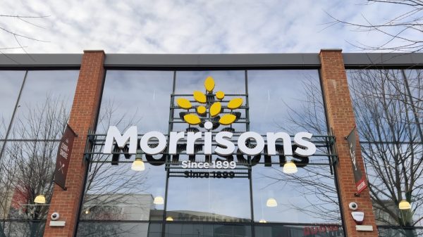 Morrisons store front sign