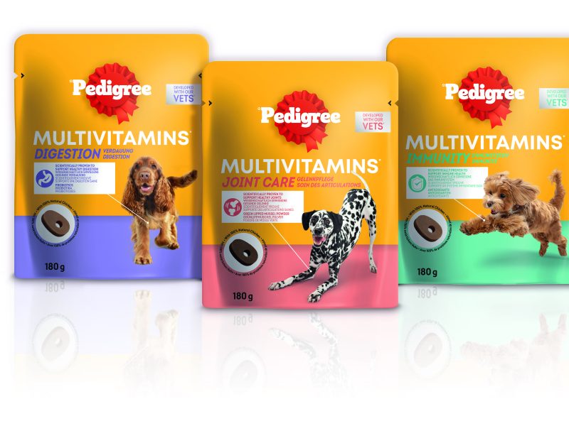 Mars Petcare is debuting into the supplements category with the launch of a trio of new Pedigree multivitamins.