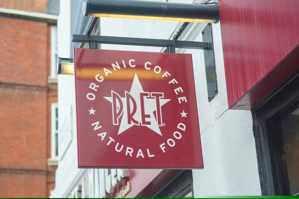 Pret A Manger store sign