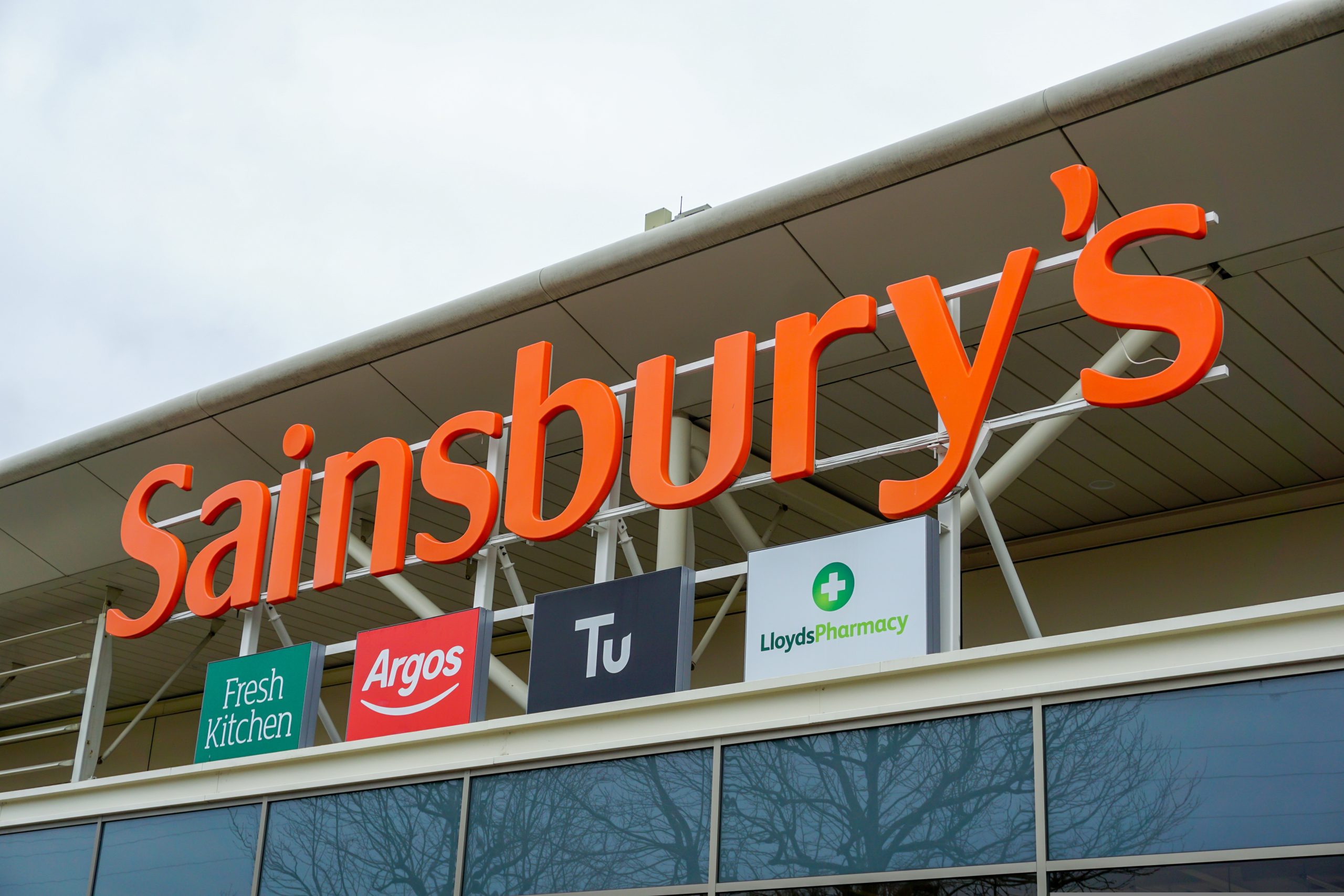 Sainsbury's store sign