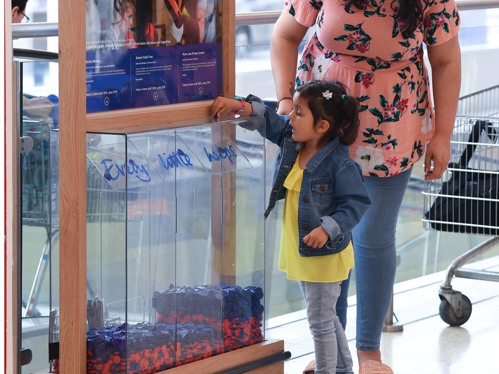Tesco in-store charity fundraising