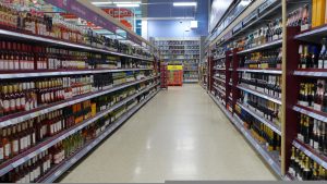 Tesco alcohol aisle