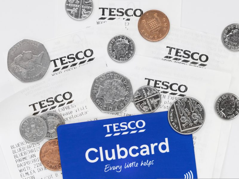Tesco loyalty scheme card