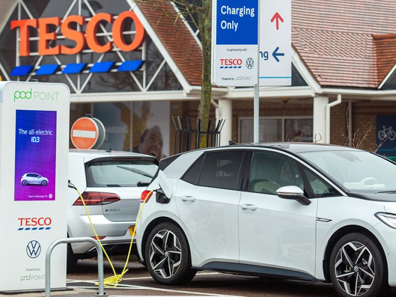 Tesco’s Kirkwall superstore in Scotland has become the 600th store in the UK to have EV charging points installed.