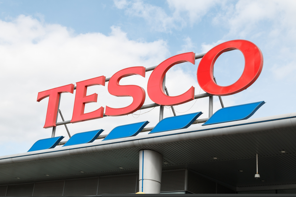 Tesco store sign