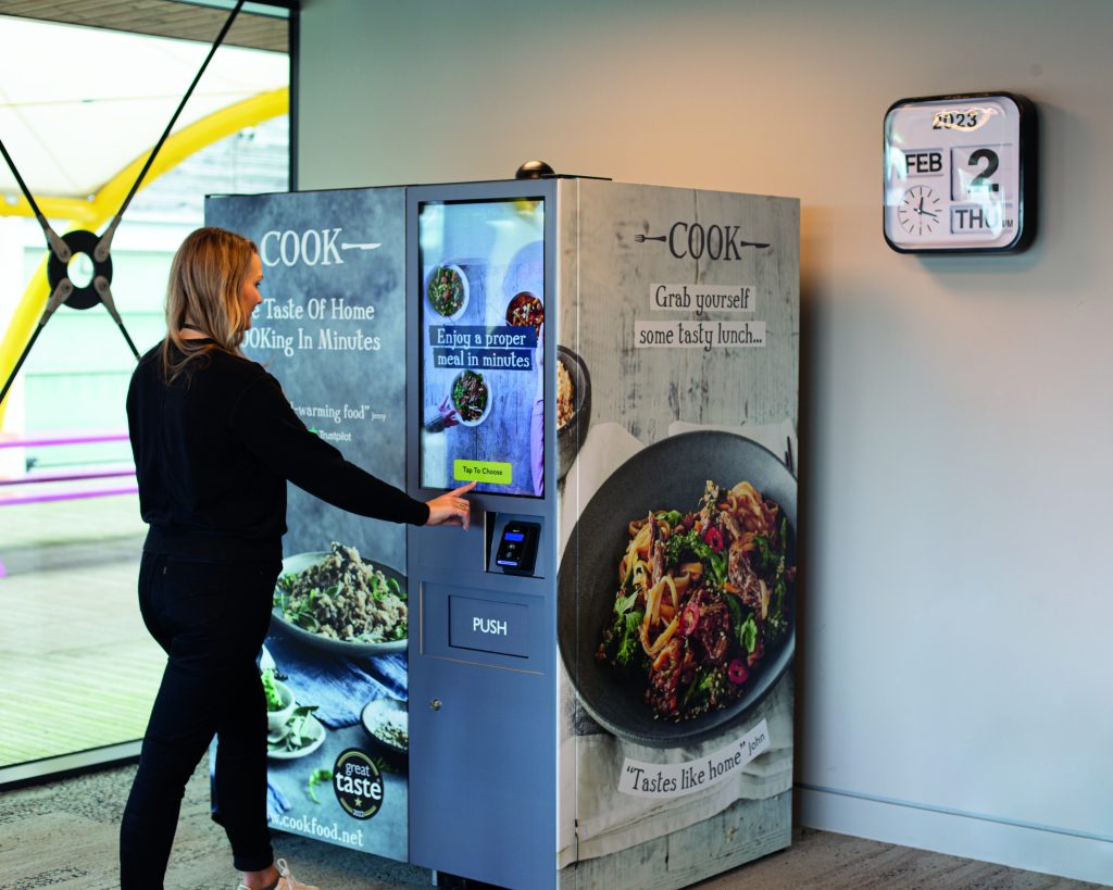 Cook rolls out frozen meal vending machines to improve eating habits of