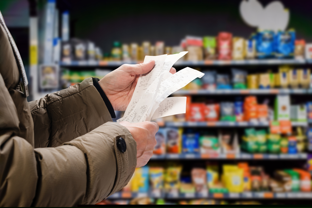 Food receipt supermarket fsa
