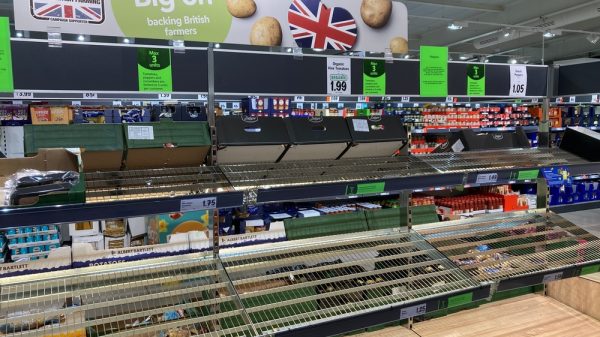 Supermarket fruit and veg shortages