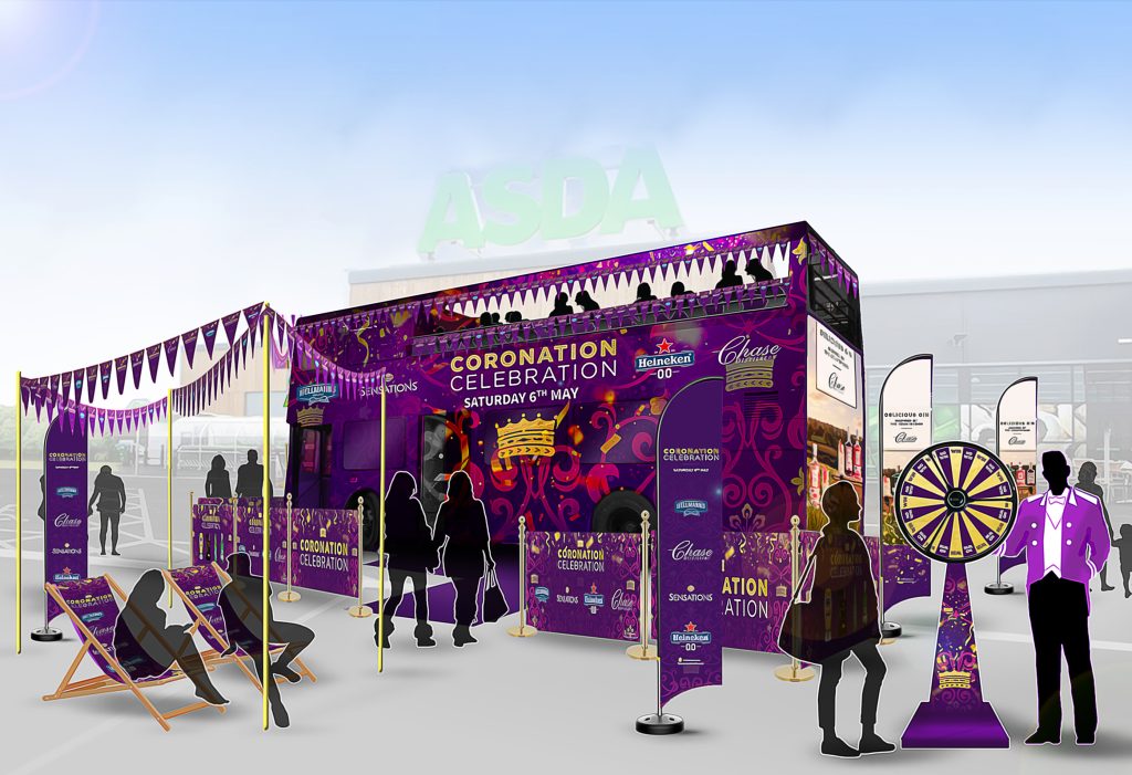 Asda Coronation bus activation