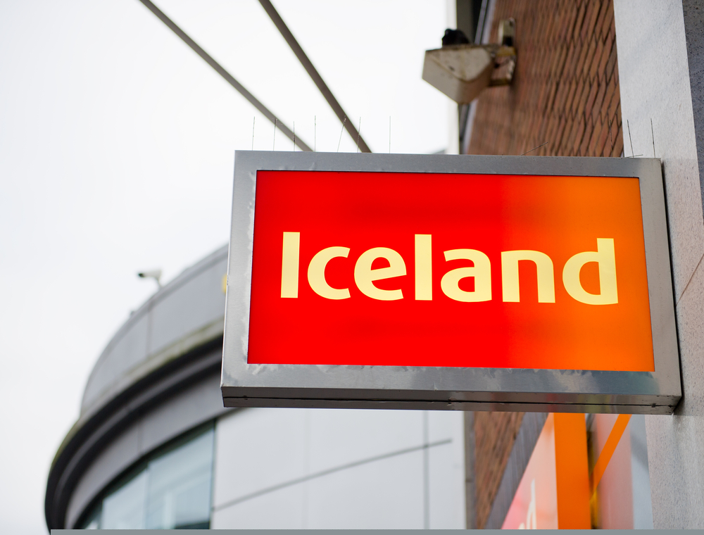 Iceland store sign