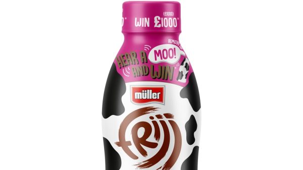 Müller Yogurt & Desserts is giving 100 shoppers the chance to win £1,000 if they purchase a promotional bottle of Müller FRijj milkshake.