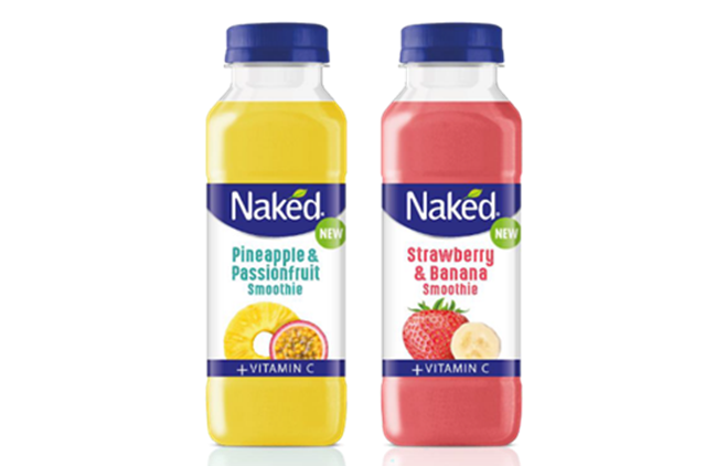 Naked Smoothies has expanded its existing range of breakfast smoothies with the launch of two new flavours: Naked Strawberry & Banana and Naked Pineapple & Passionfruit.