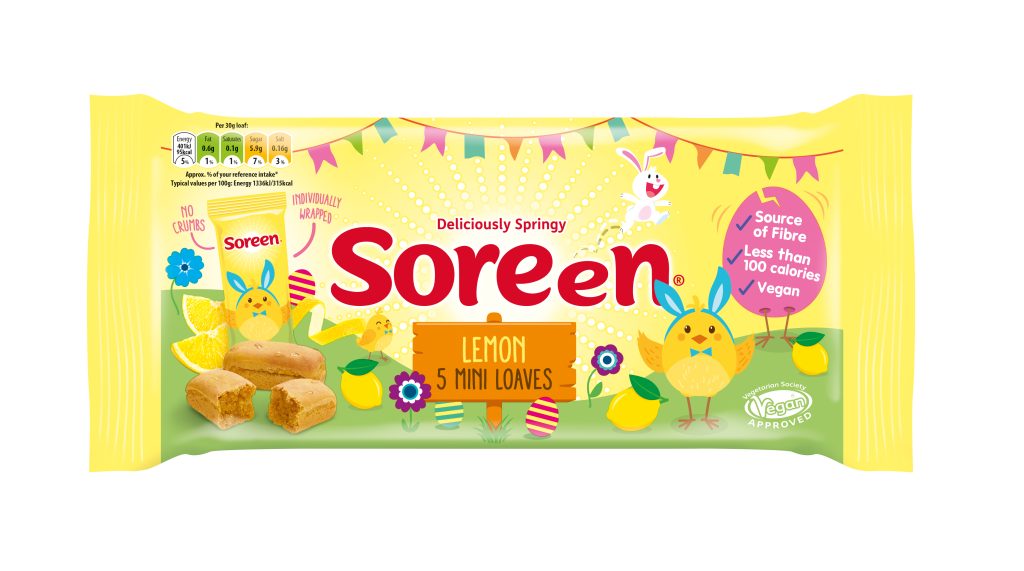 Soreen has launched new lemon-flavoured mini loaves for the Easter holidays, giving consumers a healthier alternative to the usual chocolate egg.