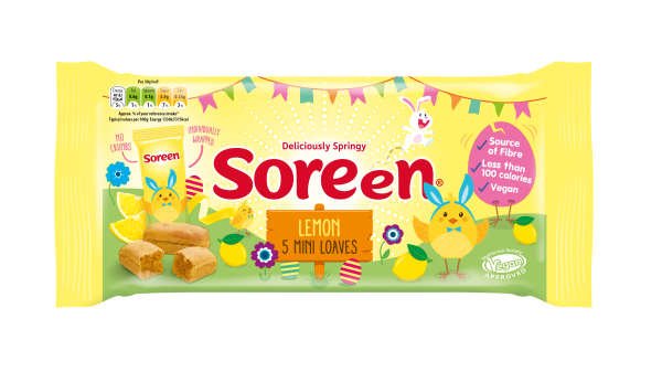 Soreen has launched new lemon-flavoured mini loaves for the Easter holidays, giving consumers a healthier alternative to the usual chocolate egg.