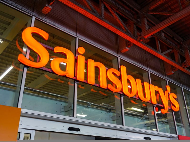 Sainsbury's store sign
