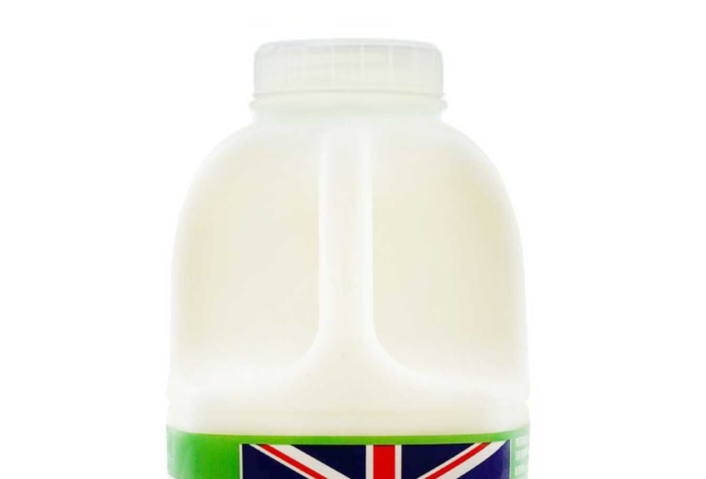 Aldi milk bottle