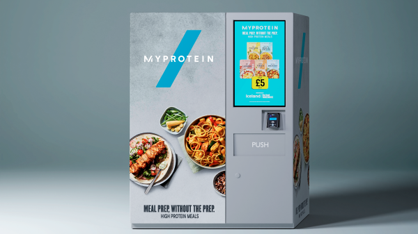 Frozen meal vending machine