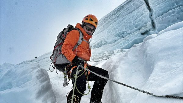 Richard Walker climbing Everest