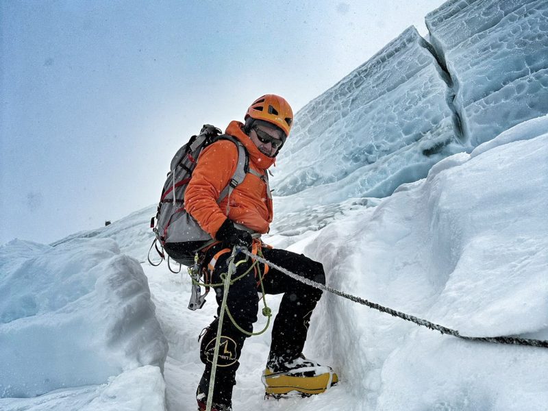 Richard Walker climbing Everest