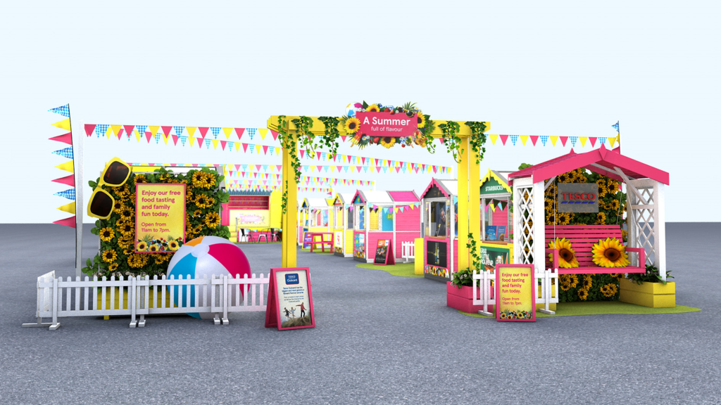 Tesco roadshow stands