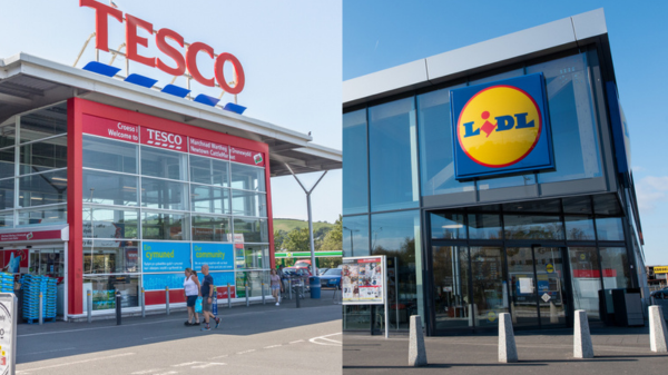 Tesco and Lidl stores