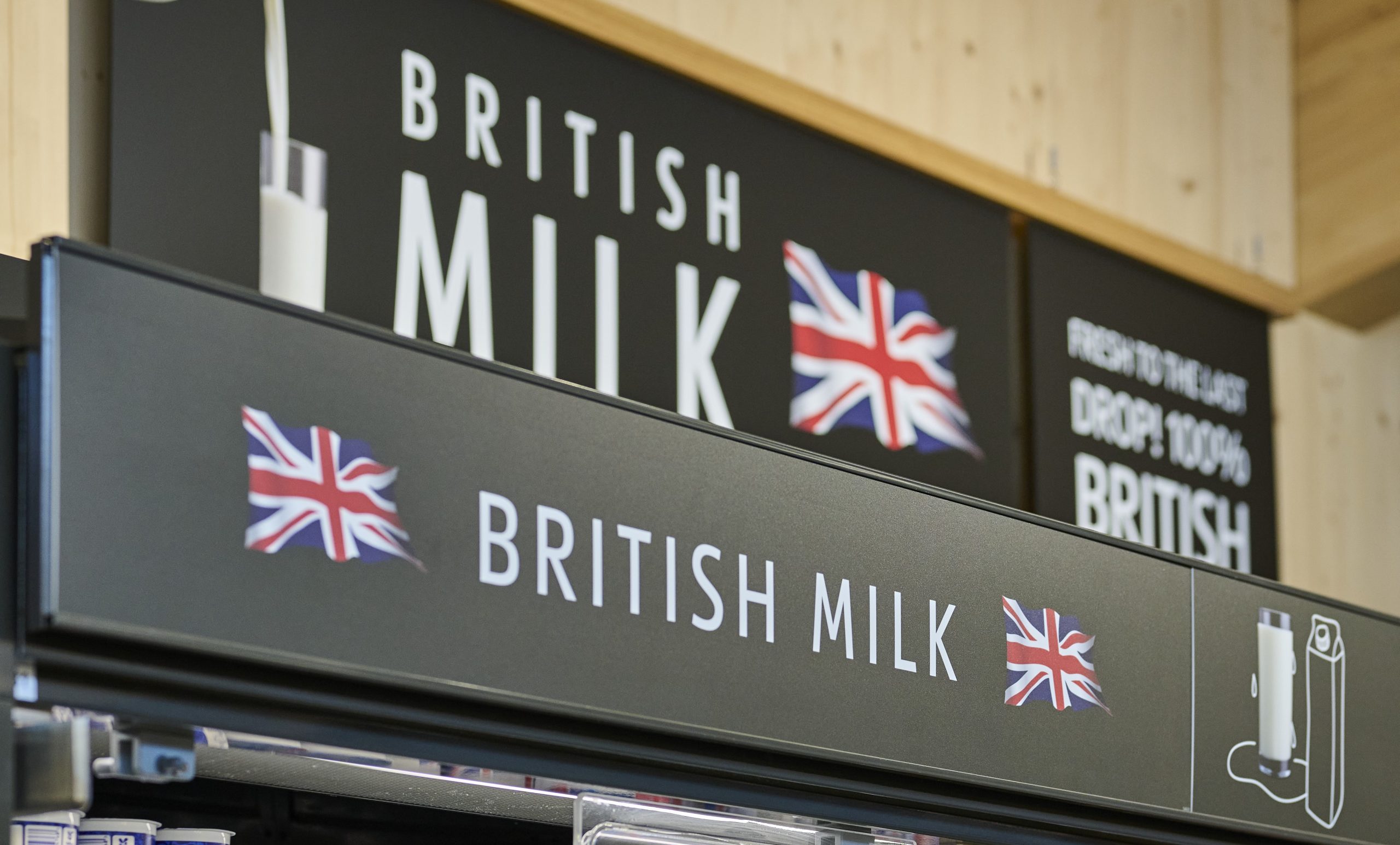 Aldi milk aisle