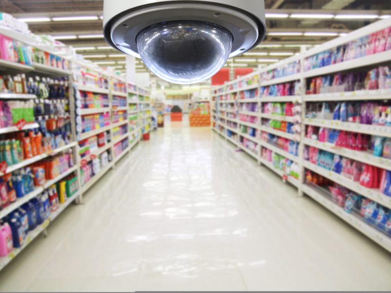 supermarket CCTV camera