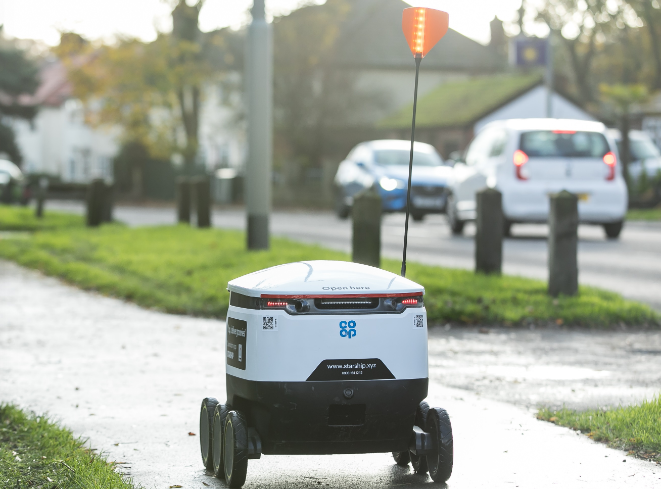 Co-op delivery robot