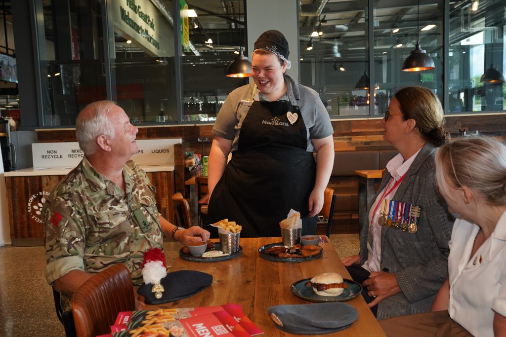 Morrisons staff with veterans